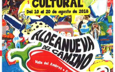 reconocimiento a DON JULIO GARCIA ARROYO en la Semana Cultural de Aldeanueva del Camino